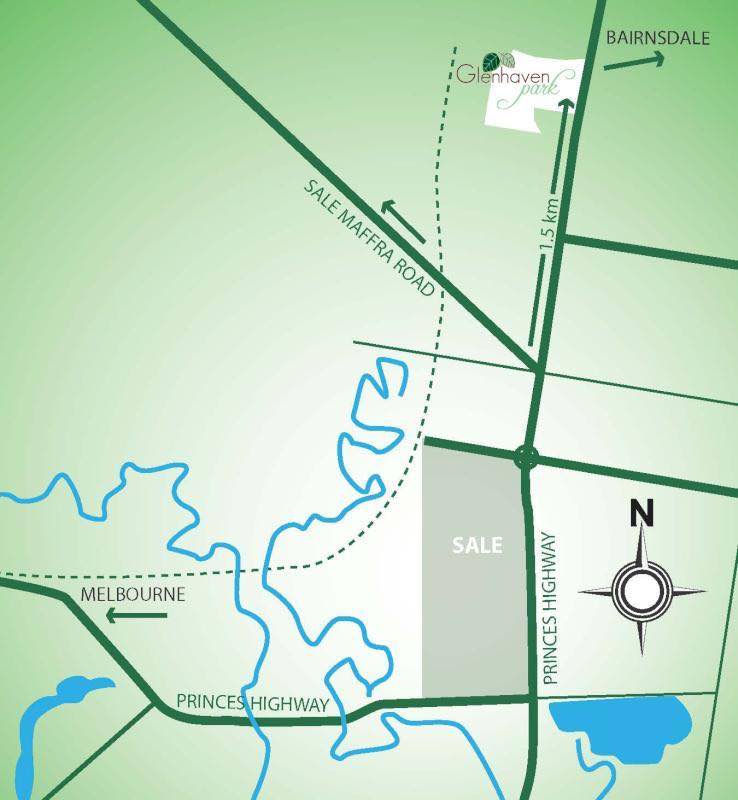 Glenhaven Park Estate - Sale Location map